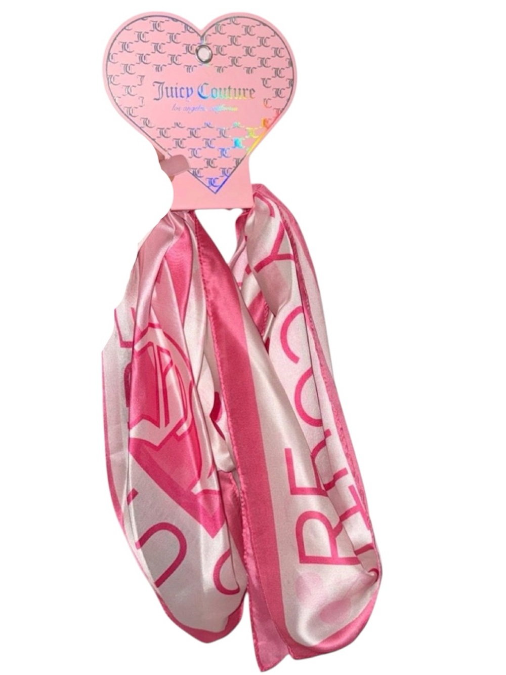 Juicy Couture Pink & White Scarf/Wrap - NWT**